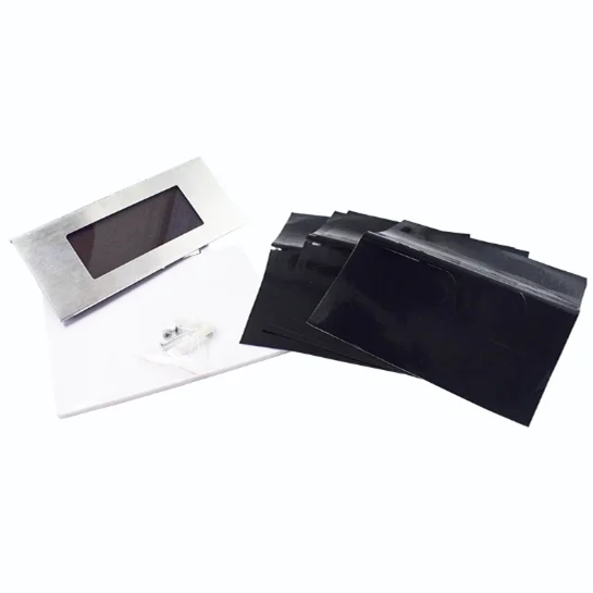 Outside modern diy metal wall mounted Solar powered light up house number address sign plaque led light for yard mailbox