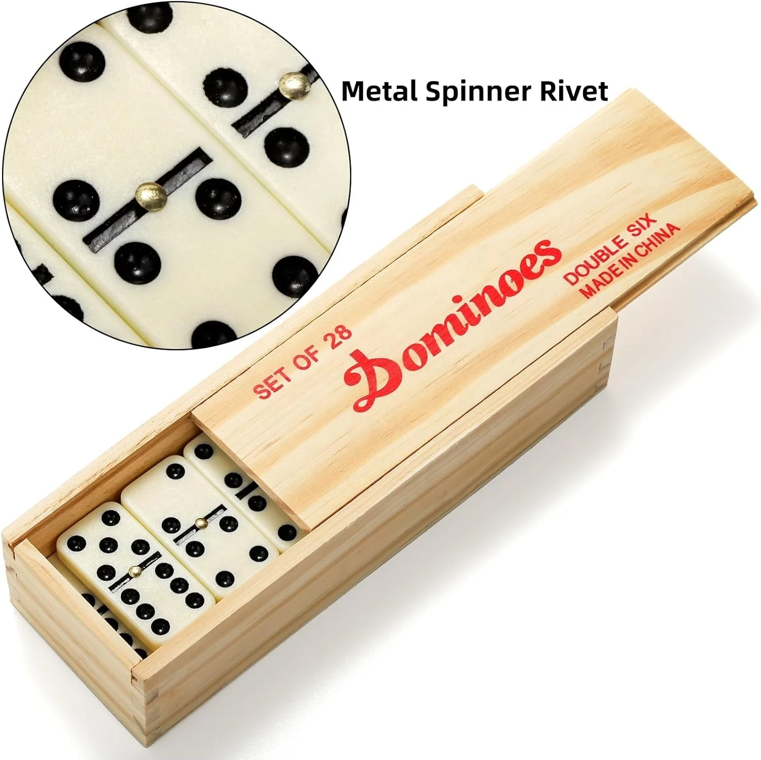 Wholesale Professionnel White Domino 28 Piece Set Board Game Toy Double Six Blank Sublimation Dominoes Set With Wooden Box