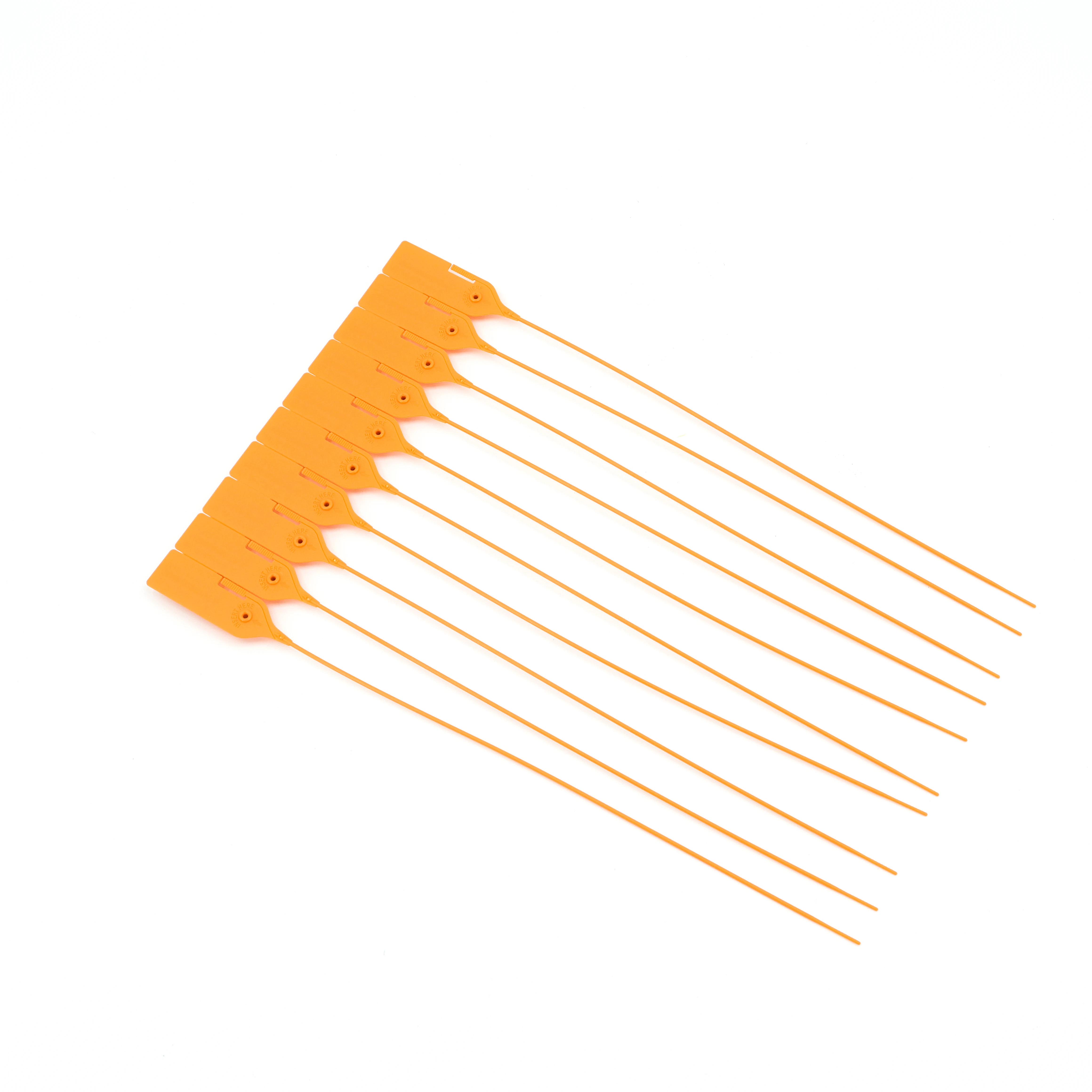 PP Plastic 360mm pull tight plastic security seal with tear-off