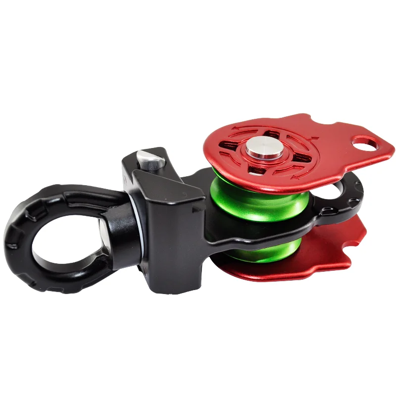 Anodized 7075 Aluminum Alloy Material 36kN Single Swivel Pulley Suitable for Arborist Aerial Work Industrial Use