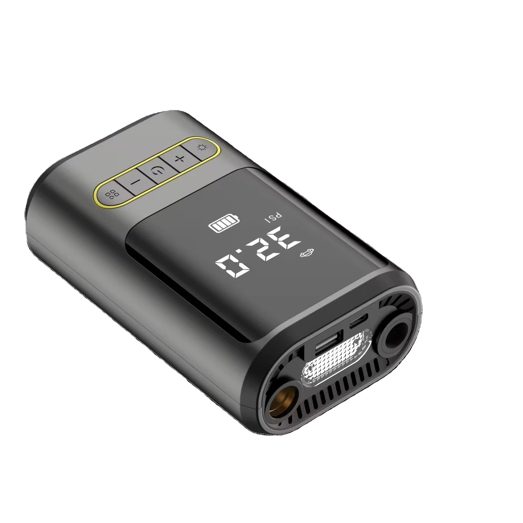 ATJ-8466  portable air compressor 12v Smart Automatic Bicycle Motorcycle Tire Air Inflator Power Indicator Mini Portable