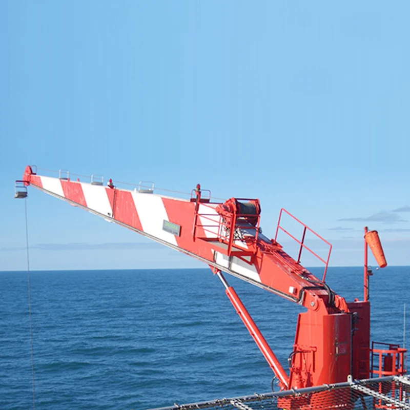 Factory customized 25T20M Stiff Boom Marine Crane Manufacturer for sale