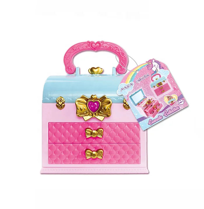 
Fashion girl make up toy suitcase nail polish nail art toy for kid 