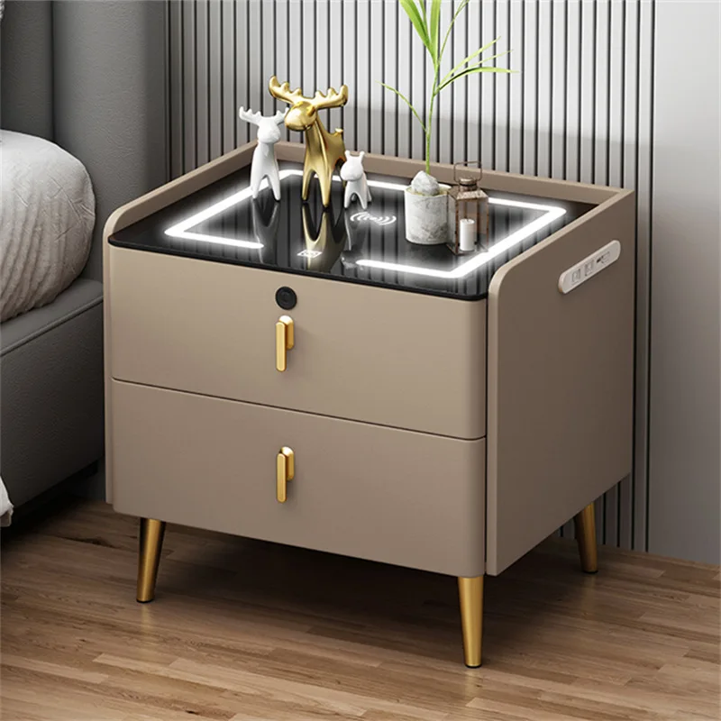 Factory Supply Fascinating Price battery bedroom wall Wireless charging bedside cabinet