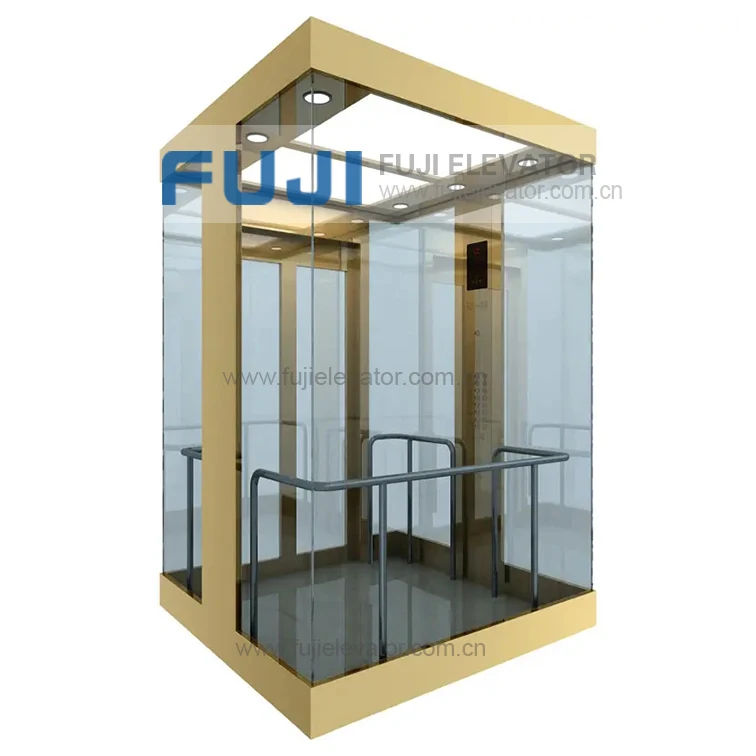 FUJI Glass Elevator  Residential Cheap Passenger Elevator Lift Small Dumbwaiter Home Lift For Sale