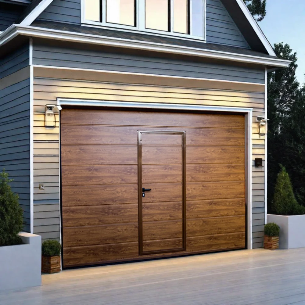 Sectional Double Garage Doors American Steel New Modern Glass Plastic Graphic Design Tempered Glass Glass Car Door Colorful