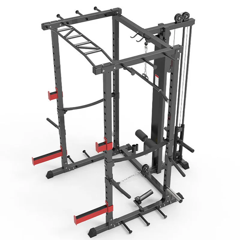 Big Discount Customized Color Sports Equipment Fitness Trainer Multi-Functional High and  Low Pull Squat Rack