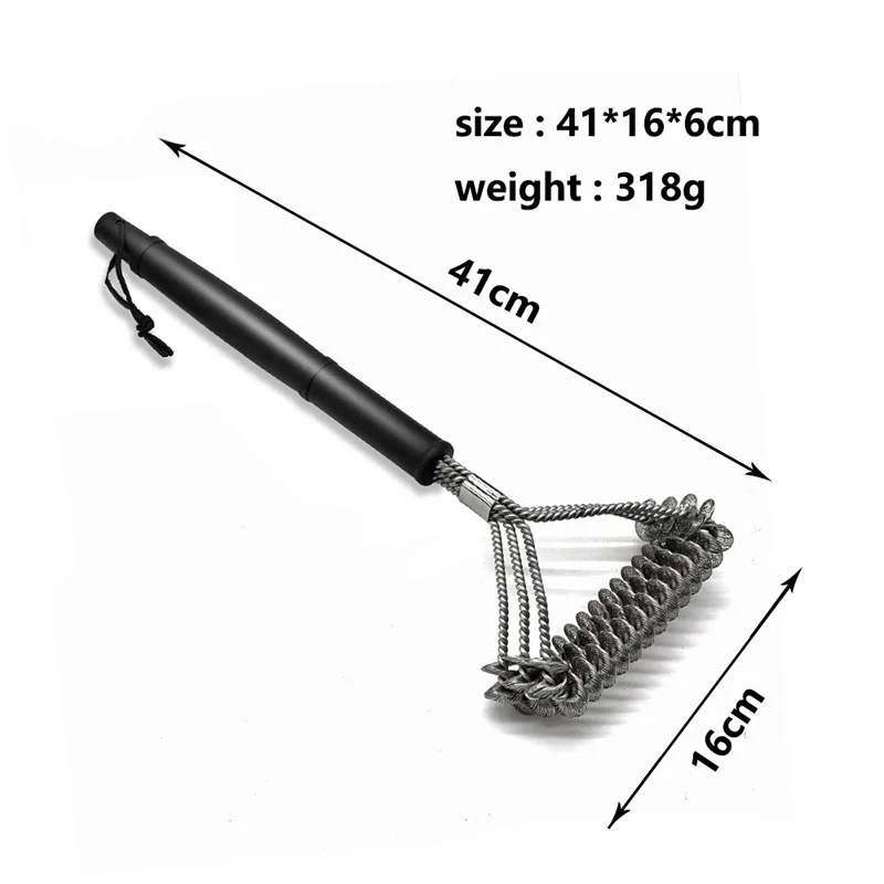 Grill Brushes Bristle Free Wire Combined BBQ scrubs Safe Efficient Grill Cleaning Brush Cleaner Brush for Gas