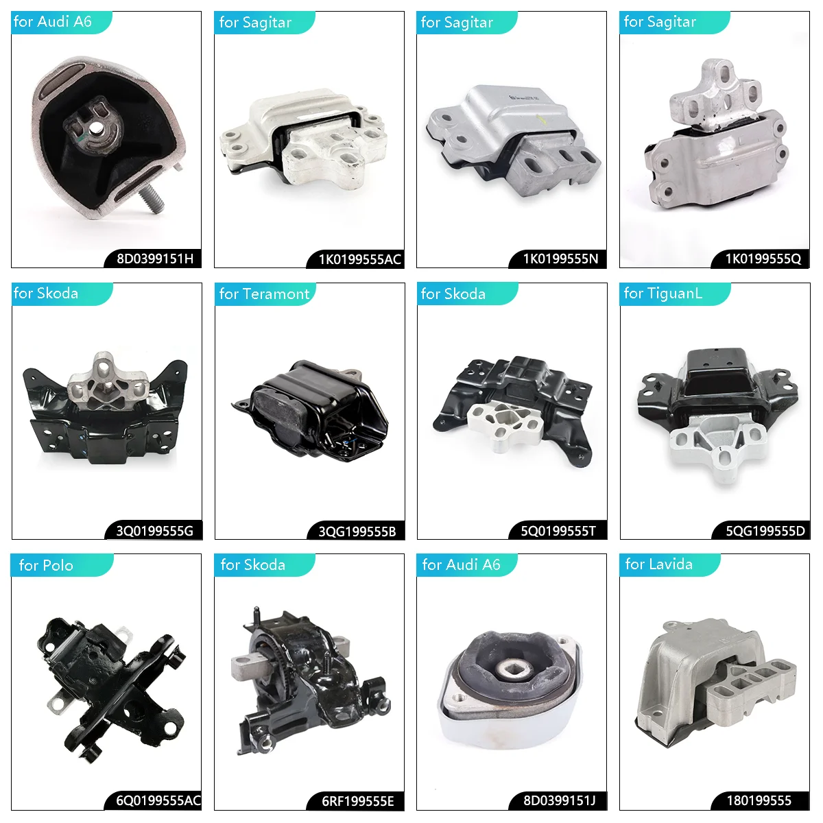 ShungTak Engine Mount for Audi A6 C6 S6 3.0T 3.2 Engine Mount OE 4F0199379BH 4F0199379AT 4F0199379L 4F0199379D