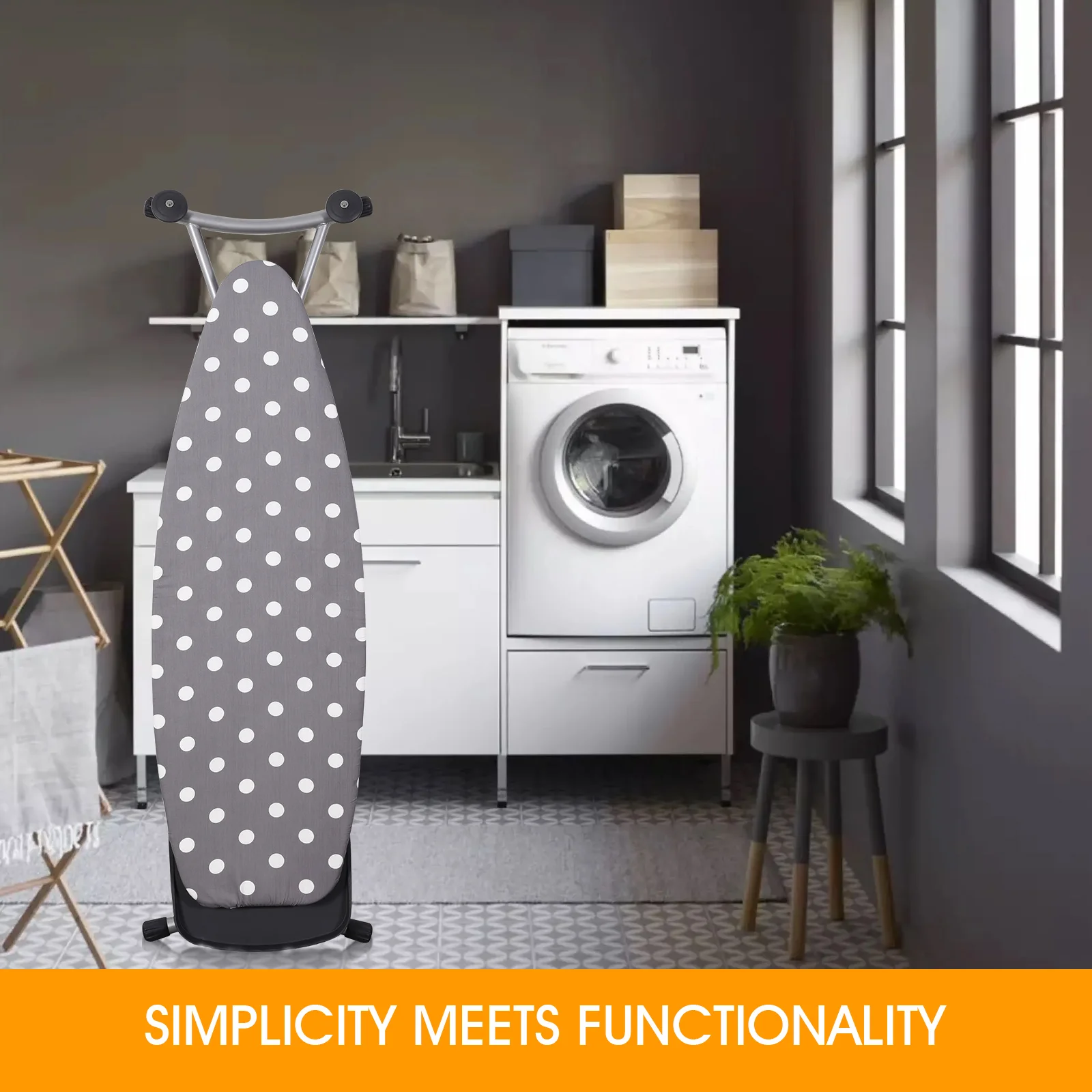 Time2Shop Scorch Resistant Padded Ironing Board Cover Metallic Heavy Duty Heat Reflective 124x38cm (Bubble)