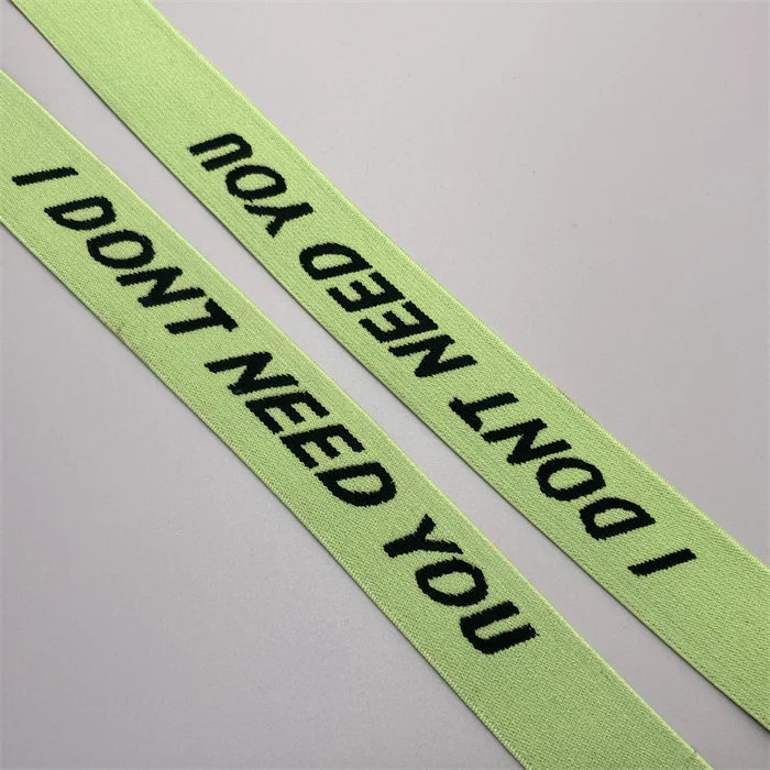 Жаккардовая эластичная лента с логотипом под заказ, нижнее белье, эластичный пояс, тканые аксессуары для одежды и багажа, медицинская Защитная ткань