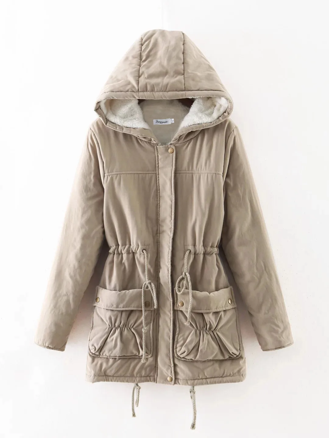  Модная трендовая уличная одежда женская зимняя куртка большого размера с длинным меховым воротником