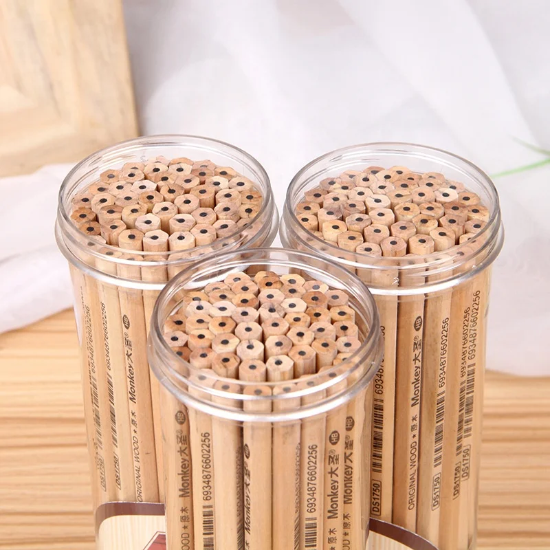 DASHENG Basics Woodcased #2 Pencils Pre-sharpened HB Lead Cute Pencils for Kids Fun Pencil with Erasers Toppers