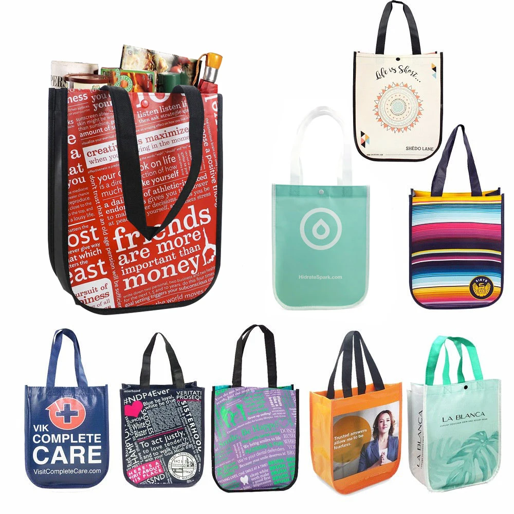 PP Non Woven Shopping Bag with LOGO Recycled Laminated Lulu lemon Tote Bag Non Woven Bag