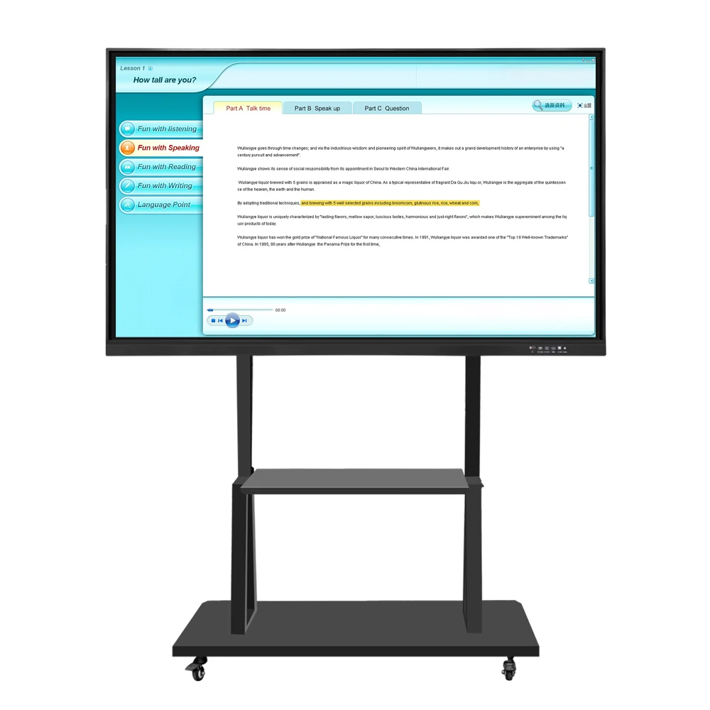Senke OEM 65' Interactive Smart Screen All-In-One Smart Board Whiteboard Type Highly Interactive and Widely Used in Conferences