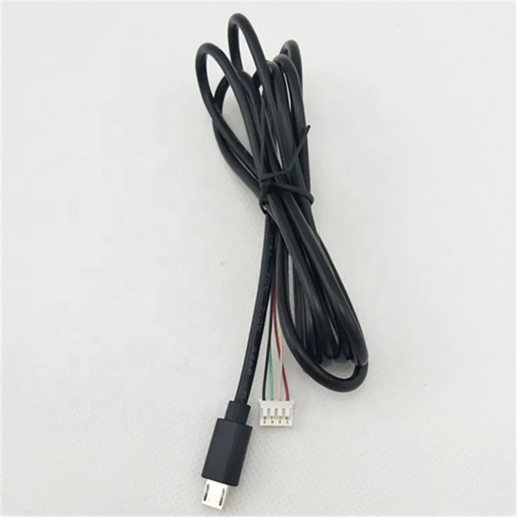 China Factory Custom Wire Harness 26AWG  Micro 5p to ph2.0 4p Terminal Wire  Micro 5p USB Cable