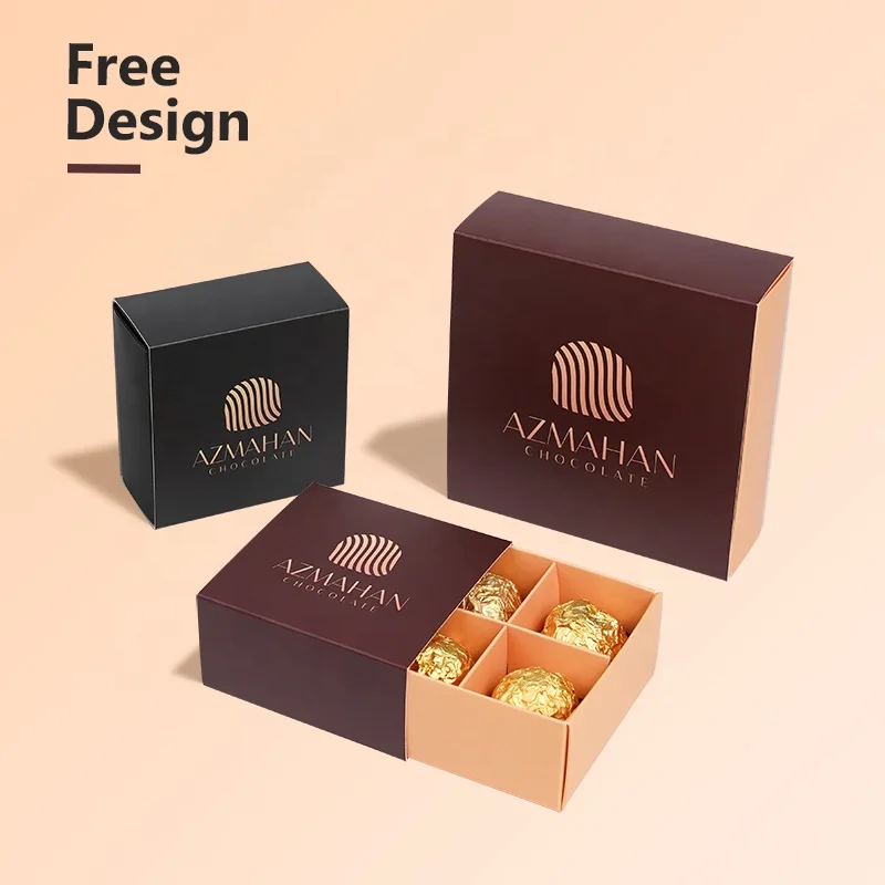 Luxury Hard Cardboard Magnet Box Chocolate Package Premium Empty Box With Lid Recycled Custom Logo Color Matt Lamination Divider