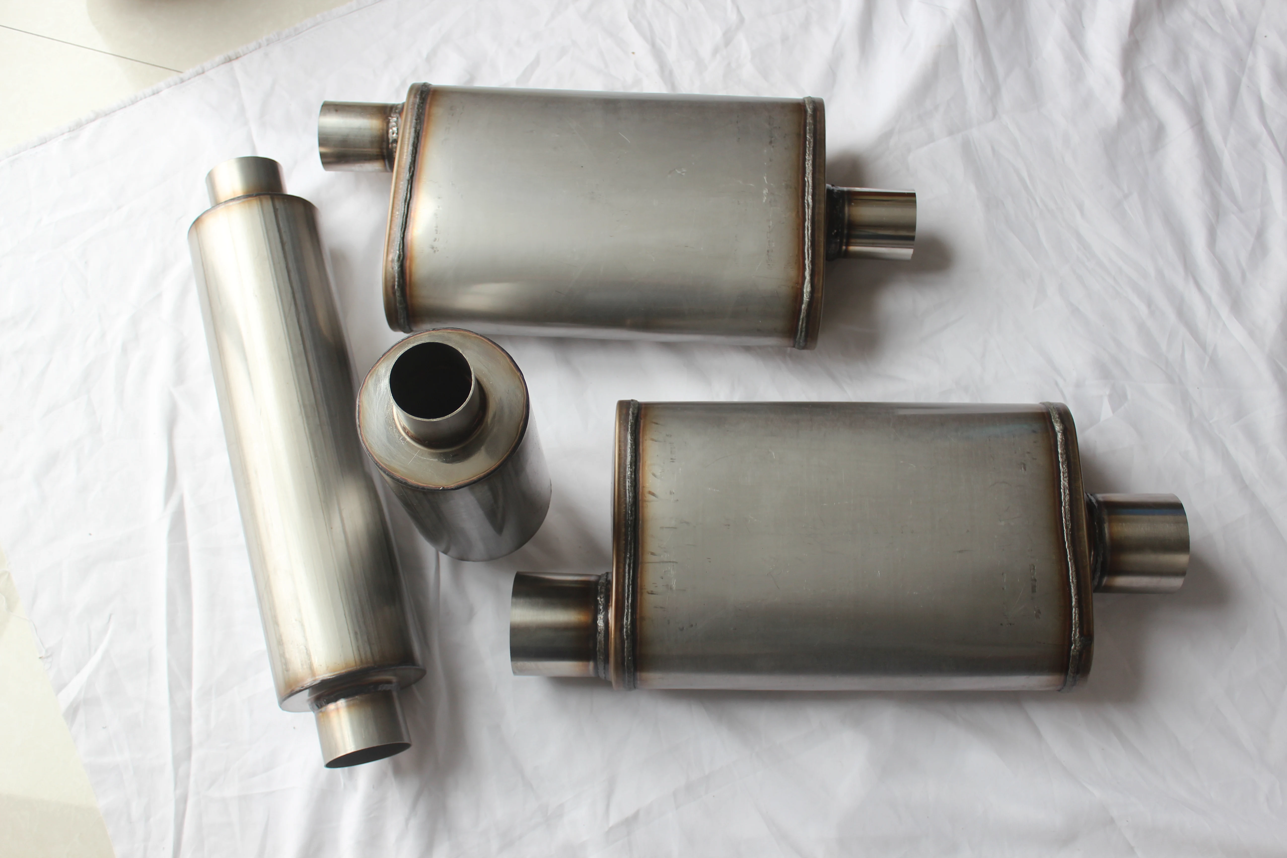 EGO performance parts SS304 flowmaster car auto exhaust resonator muffler for truck