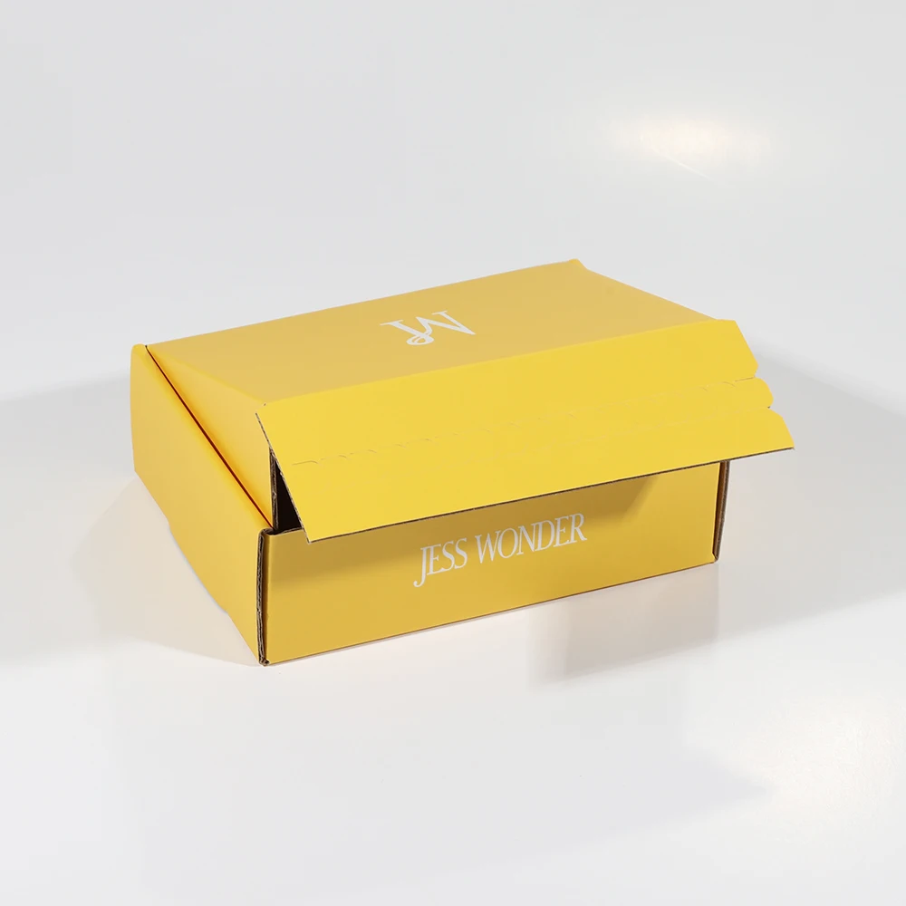 Custom logo printed corrugated wholesale color shipping box