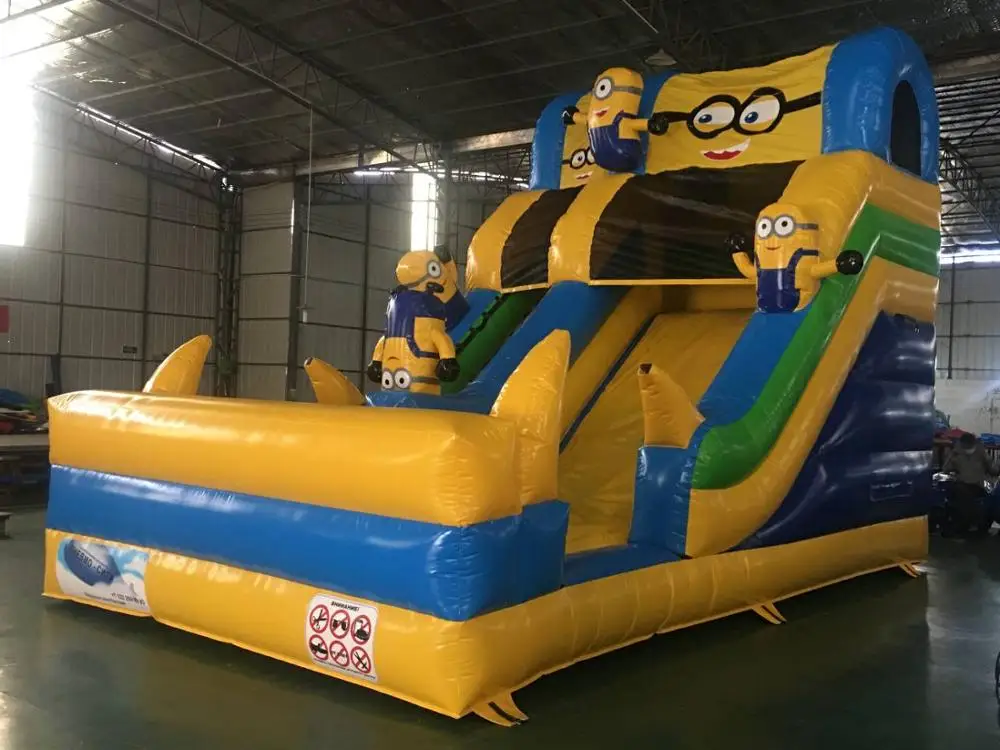 The Latest Cartoon Yellow Inflatable Slide