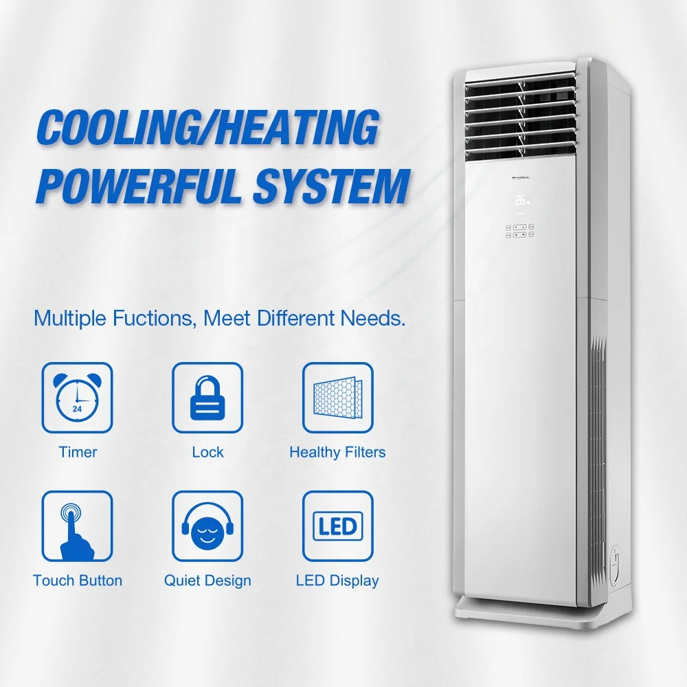 Gree Floor Standing Air Conditioners Cooling and Heating 24000Btu 36000Btu 48000Btu Floor Air Conditioner DC Inverter R410a R32