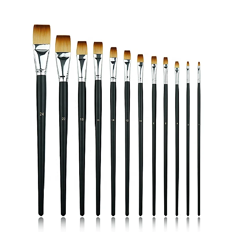 High Quality Custom Wholesale Nylon Hair Artist Brush Professional Watercolor Brush Set