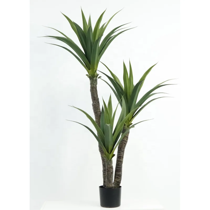 Artificial Yucca Palm Tree  Artificial Plant Decorative Indoor Artificial Green  Plant Artificial Plastic Pot Plastic