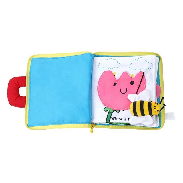 latest product baby sensory activity cloth book montessori baby toys