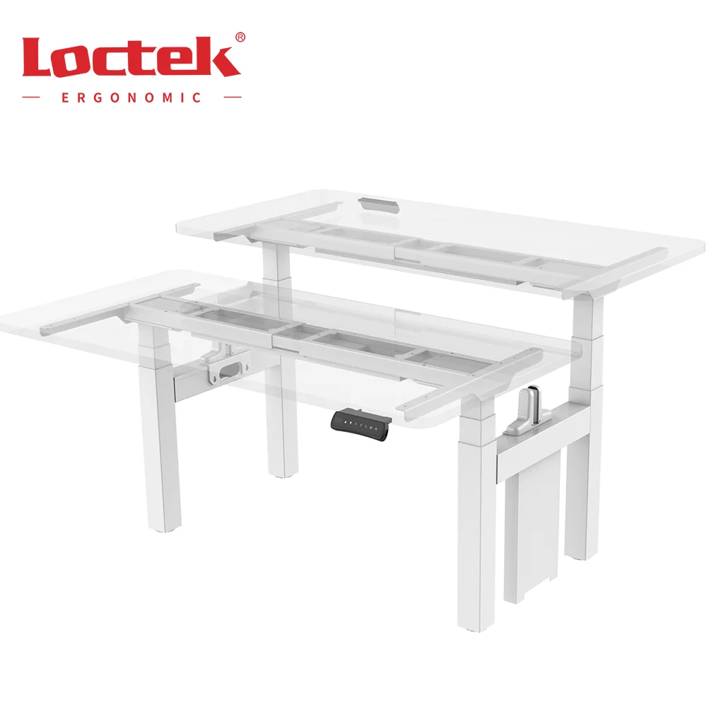 [Fast Delivery US&DE Inventory] Office Sit Stand Lifting Electric Table Dual Benching Height Adjustable Standing Desk ET223H(IB)