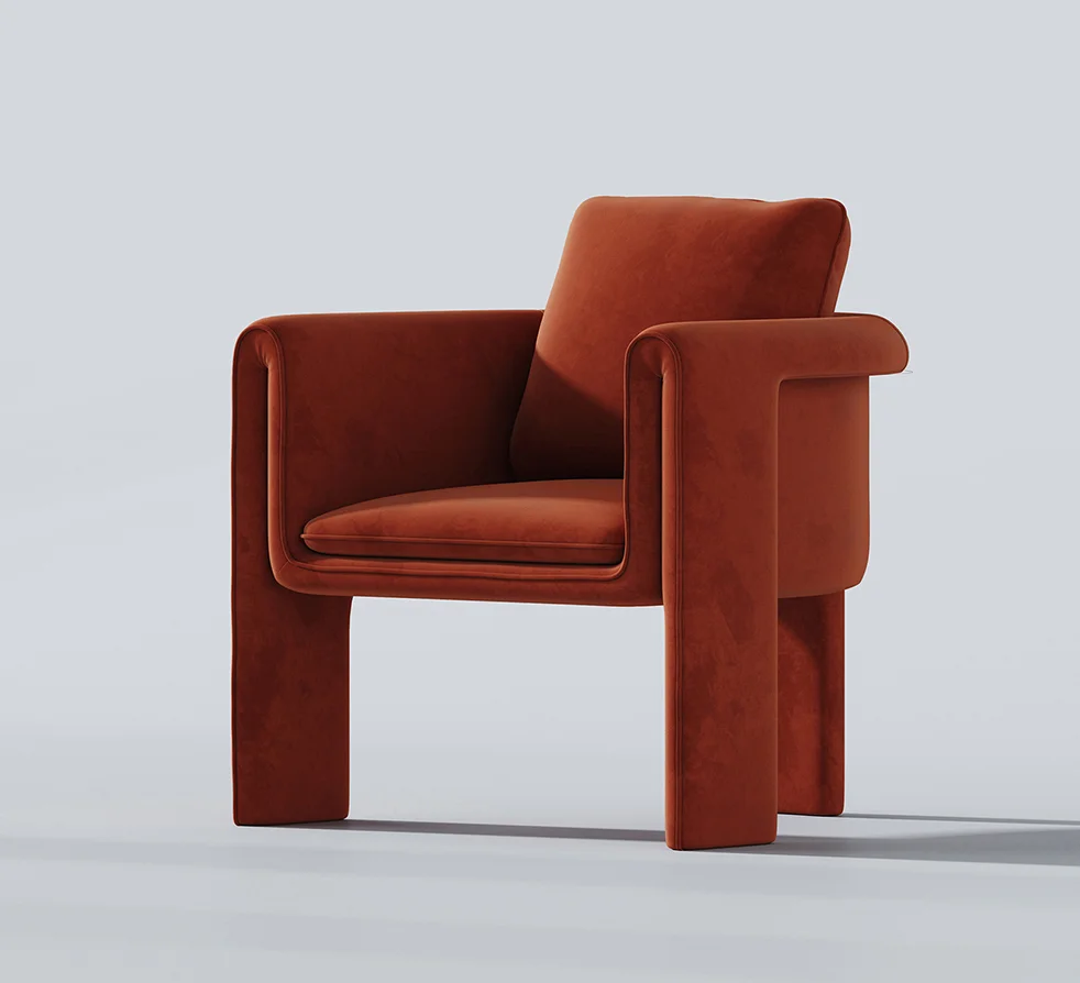 Nordic Luxury Modern Chairs Design Fabric Leisure Arm Chair Living Room Furniture Leisure Chair