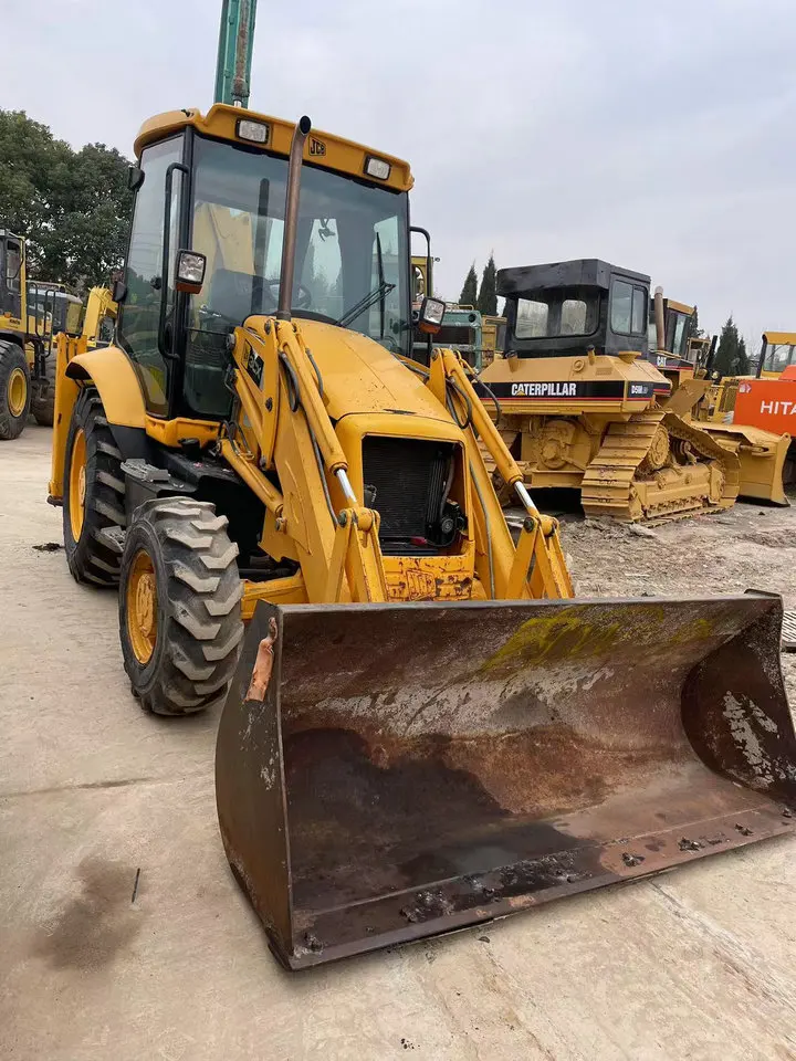 Подержанный экскаватор-погрузчик JCB3CX колесный погрузчик хорошее состояние низкая цена подержанный JCB4CX Китай Шанхай