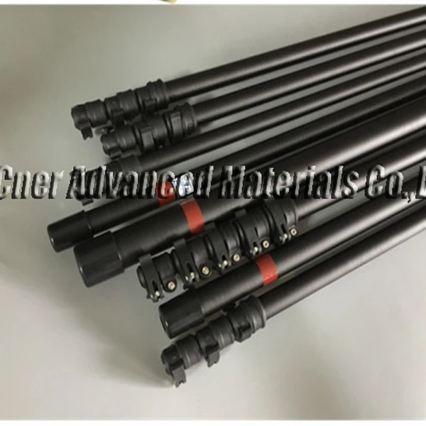 High reach 7M/10M/15M  Carbon Fiber Harvest Pole for Palm Tree, Fruit Pick Up Pole Extension