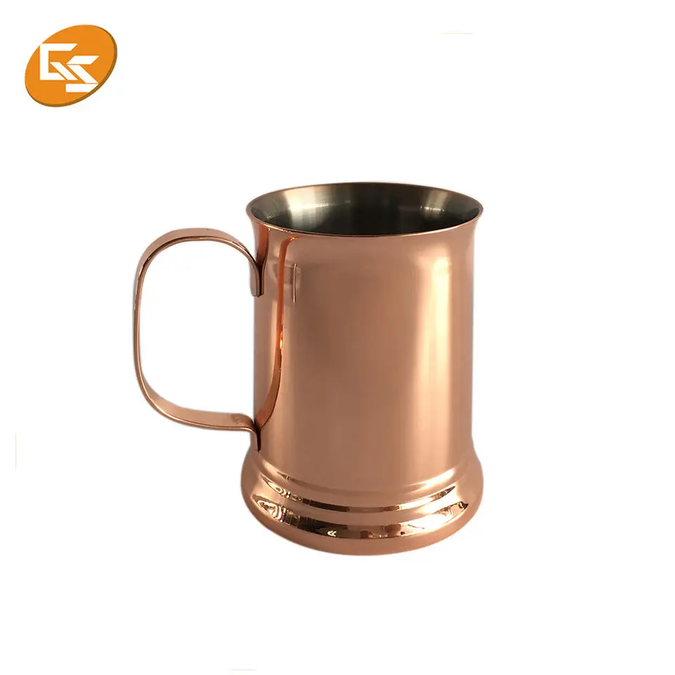 Wholesale Copper Double Wall Coffee Mug Stein Stainless Steel Drinking Beer Tankard