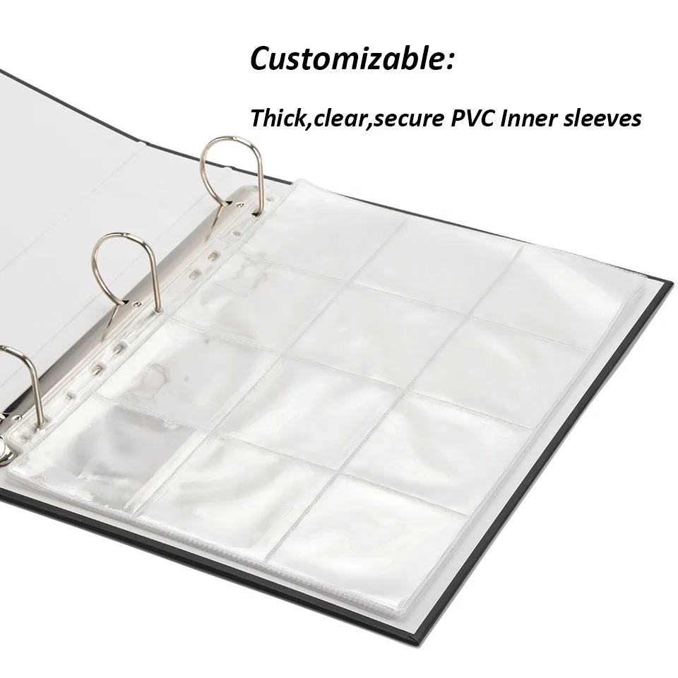 Custom Logo Printed wholesale 3 ring binders Loose Leaf A4 File Folder Document Binder Organizer for School Office