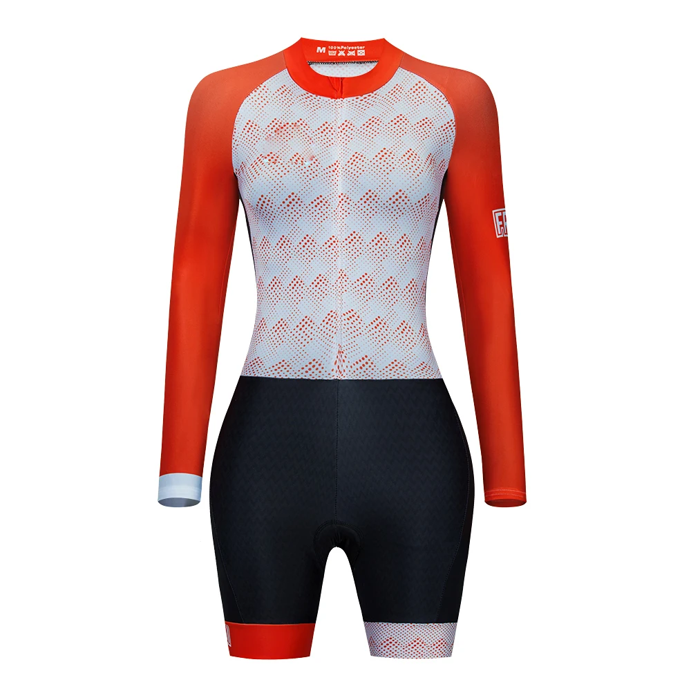 Cycling Triathlon Suit Long Sleeve Bike Clothing Set MTB Bicycle Triathlon Team Aero Cycling Jumpsuit Ropa Maillot Ciclismo