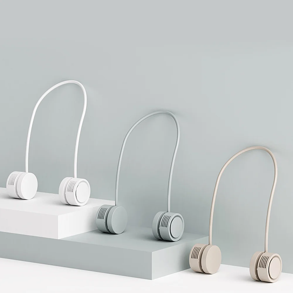 CYKE Mini Lazy Hanging Neck Fan Rechargeable Portable Folding Storage Aromatherapy Hand Free Bladeless Fan DQ209