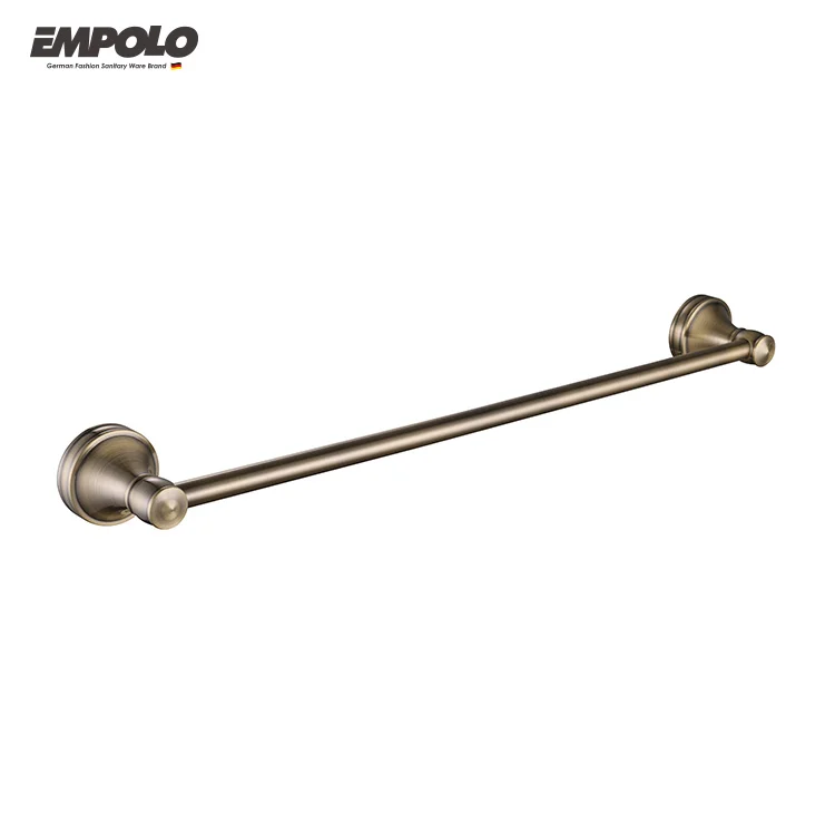 Europe style antique bronze wall mounted round design brass copper luxury bathroom accessories set