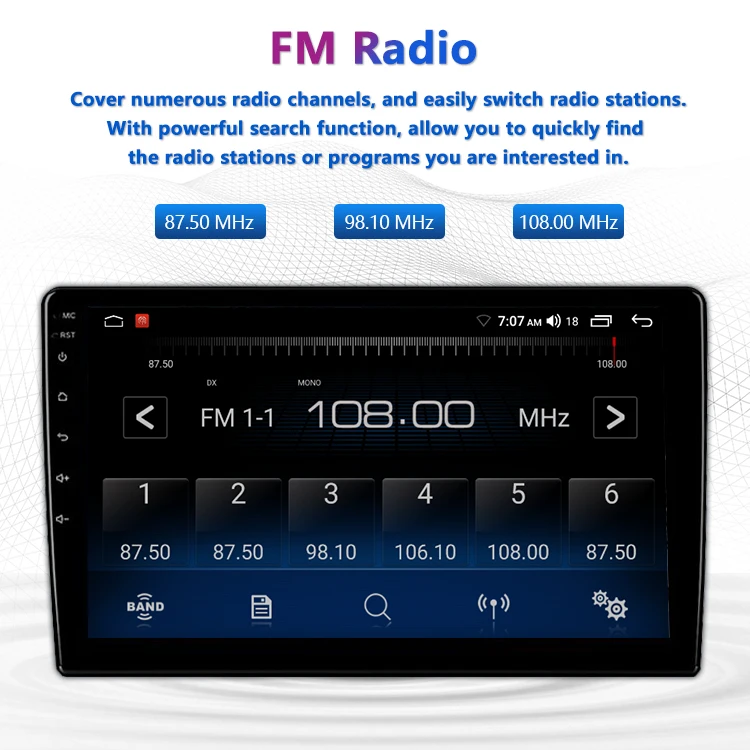 Factory L1pro 32GB 7/9/10 Inch Universal IPS Screen Stereo Radio 1 Din  Android12 Car DVD Player Touch Screen Carplay WIFI GPS