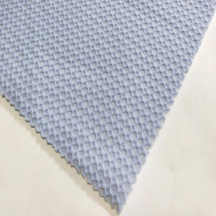 Material 3d Air Mesh Fabric for Running Shoes Thickness Breathable Polyester Plaid Jiangsu Tricot 100% Polyester Knitted 6D-08