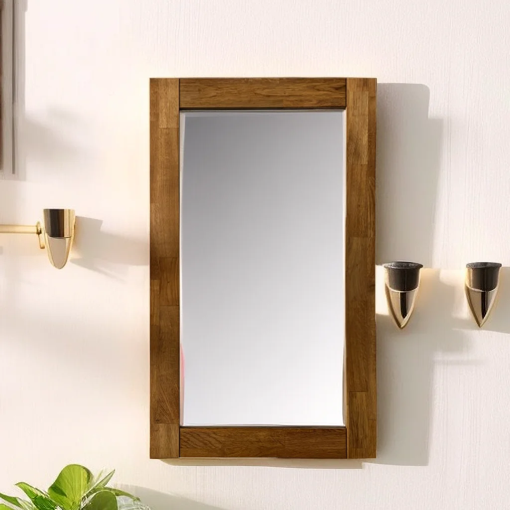 Wholesale Large Retro Country Style big wooden Framed large full length long body miroir Wall mirror for bedroom