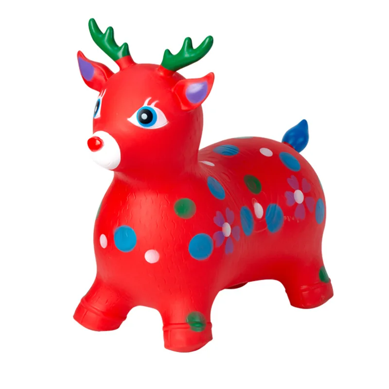 children inflatable toys baby horse PVC Inflatable jumping animal