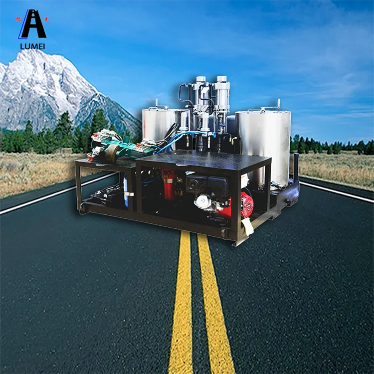 double cylinder truck mounted cold paint road marking machine