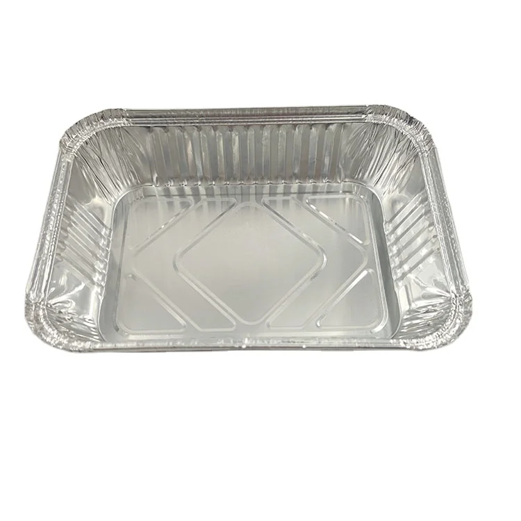 8011-o square 35 micron 25 micron aluminum foil lunch box food grade