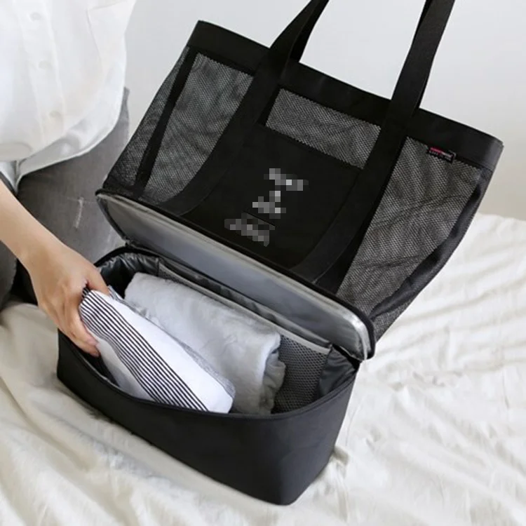 Korean style wet and dry nylon bag cooler bag mummy tote bag