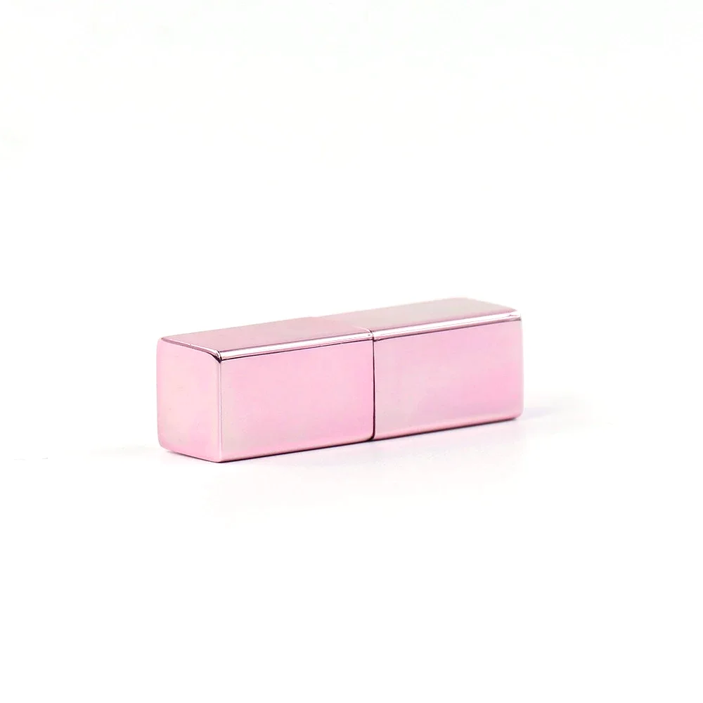 make your own lipstick tube with logo aluminum shiny pretty pink mini tube 1.2g small lipstick tube