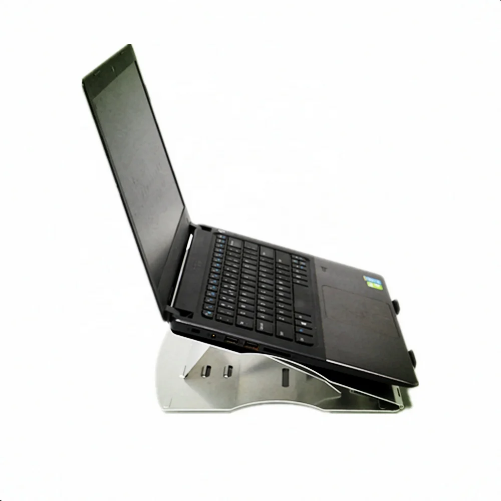 Adjustable Aluminum Metal Portable Laptop Cooling Pad Cooling Stand Notebook Cooler
