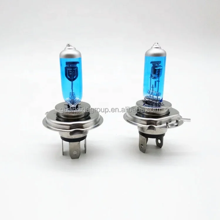 Auto Modify Parts Halogen Headlamp Bulb HS1 12V 35W Super White Color Blue Glass