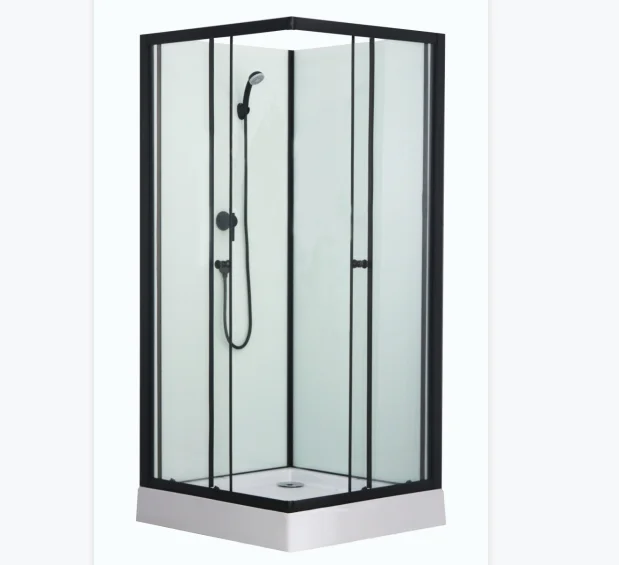 Commercial Bathroom Cabin Modern Fast Easy Fit System Durable Hinge Shower Room Sliding Door for hotel