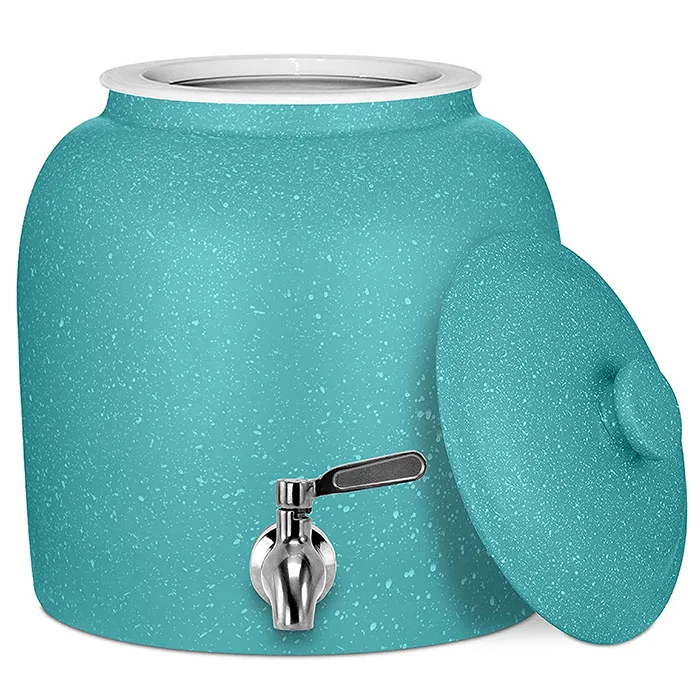 Синий керамический фарфоровый диспенсер для воды