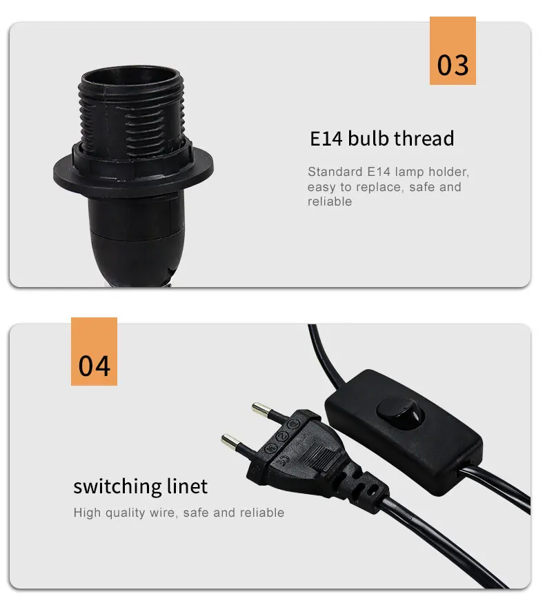 SML Nordic Table Lamps Ceramics Desk Lights Korean Bedside Night Light shade Living Room Home Japanese Lighting